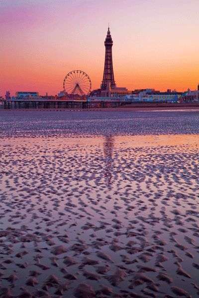 Blackpool tower at Sunset